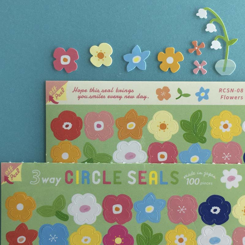 Stickers 3 Way Circle Flower