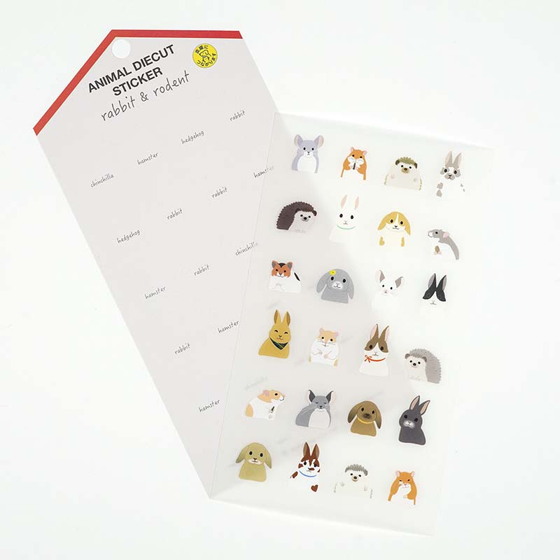 Stickers Animal Die-Cut Rabbit and Rodent