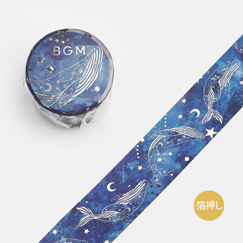 Washi Tape Foil Space Whale