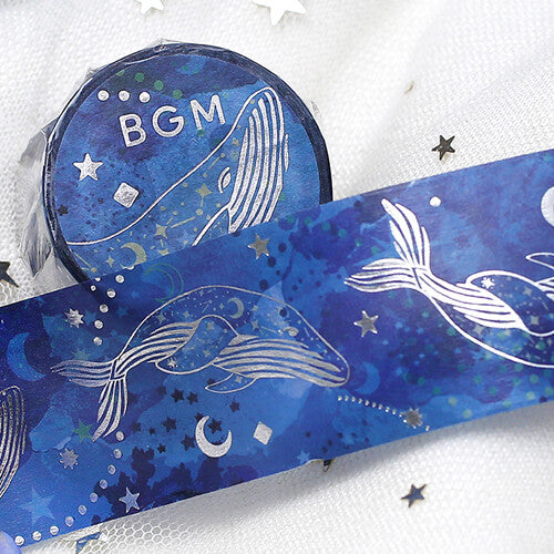 Washi Tape Foil Space Whale