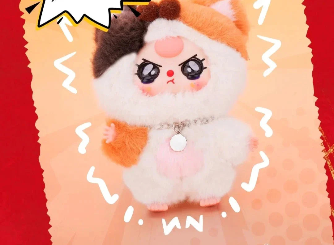 Blind Box Llavero Baby Three Cats and Dogs Plush Series