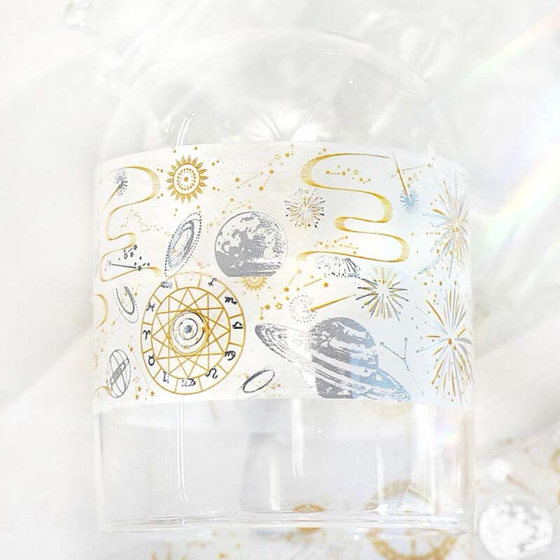 Washi Tape Foil Black Day Star Dragons