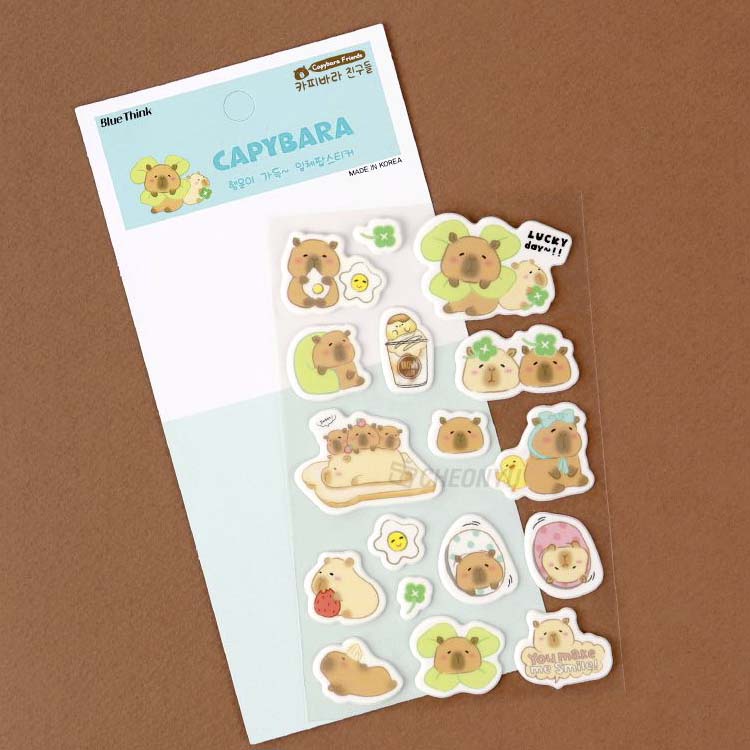 Stickers Capybara Pop Flower