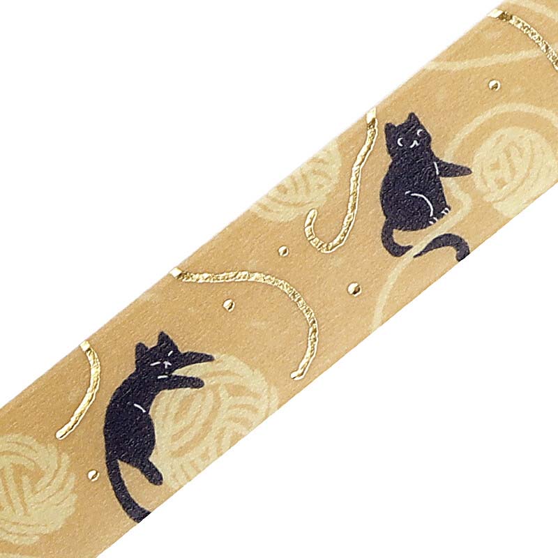 Washi Tape Foil Cat and Thread