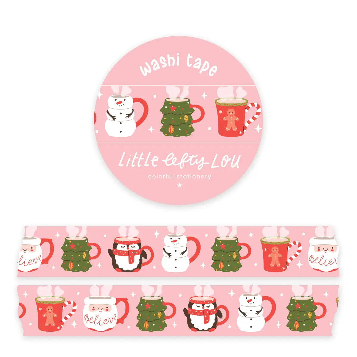Washi Tape Christmas Drinks
