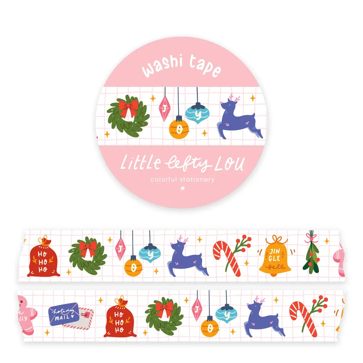 Washi Tape Christmas Icons Grid