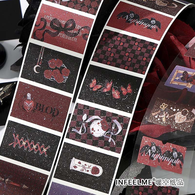 Stickers en Rollo Chronological Tragedy Red