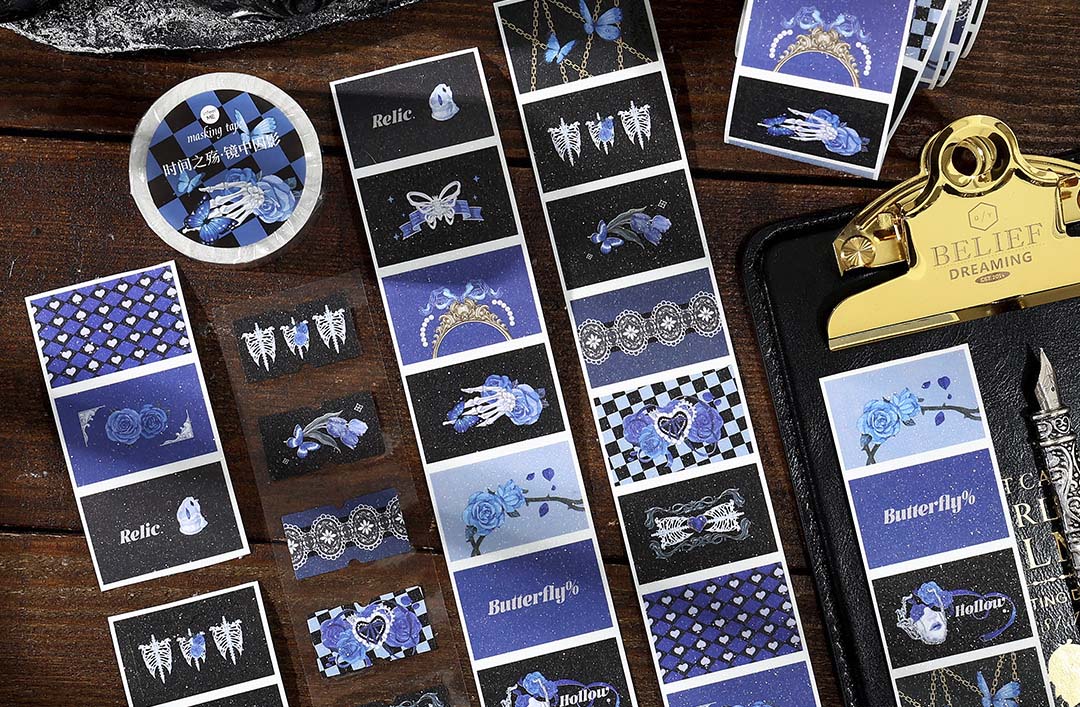 Stickers en Rollo Chronological Tragedy Blue