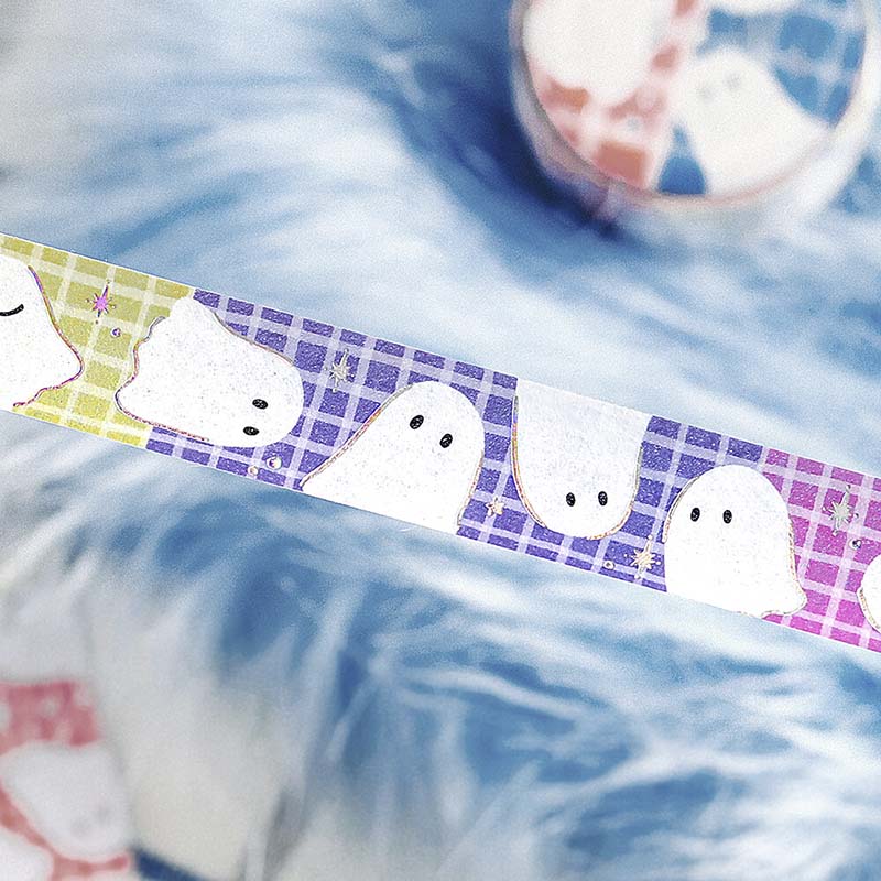 Washi Tape Foil Colorful ghost