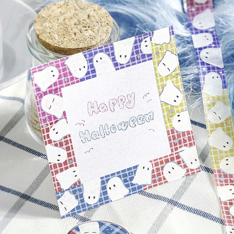 Washi Tape Foil Colorful ghost