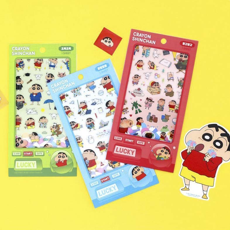 Stickers Crayon Shin-chan Lucky Green