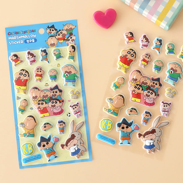 Stickers Crayon Shin-chan Marshmallow Friends