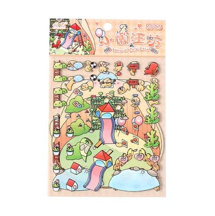 Stickers Escenario 3D Cute Masters House Puppy House