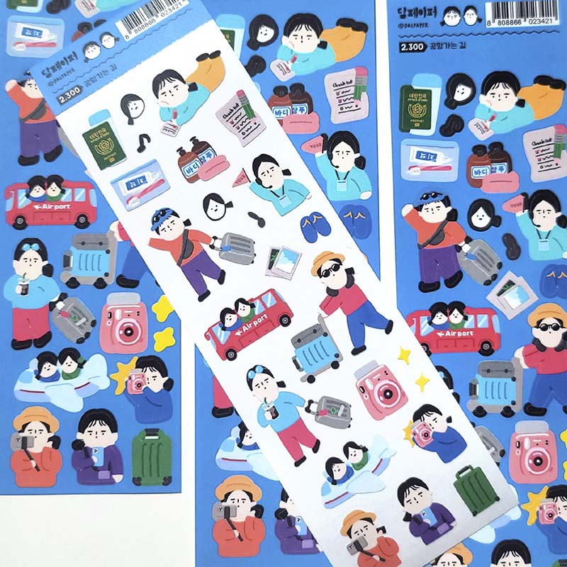 Stickers Way to Airport