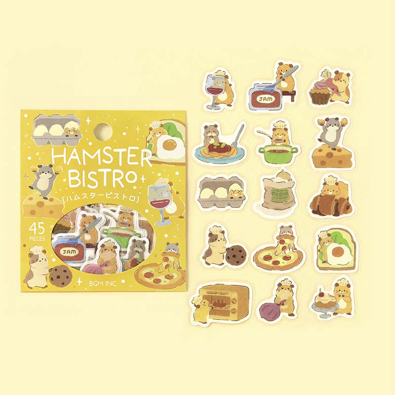 Stickers Dress-Up Animals Hamster Bistro