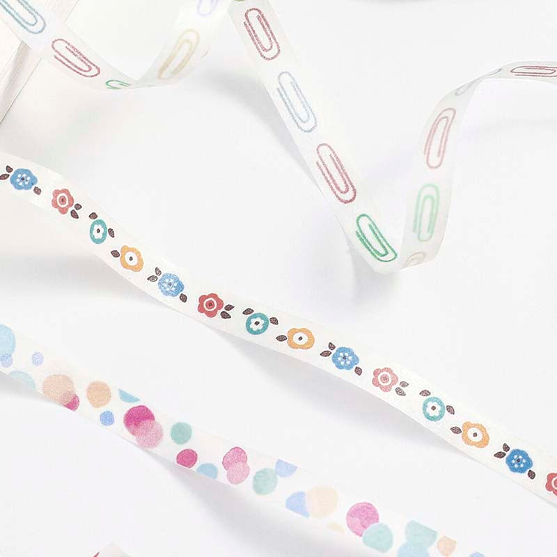 Washi Tape Slim Dusty Flower