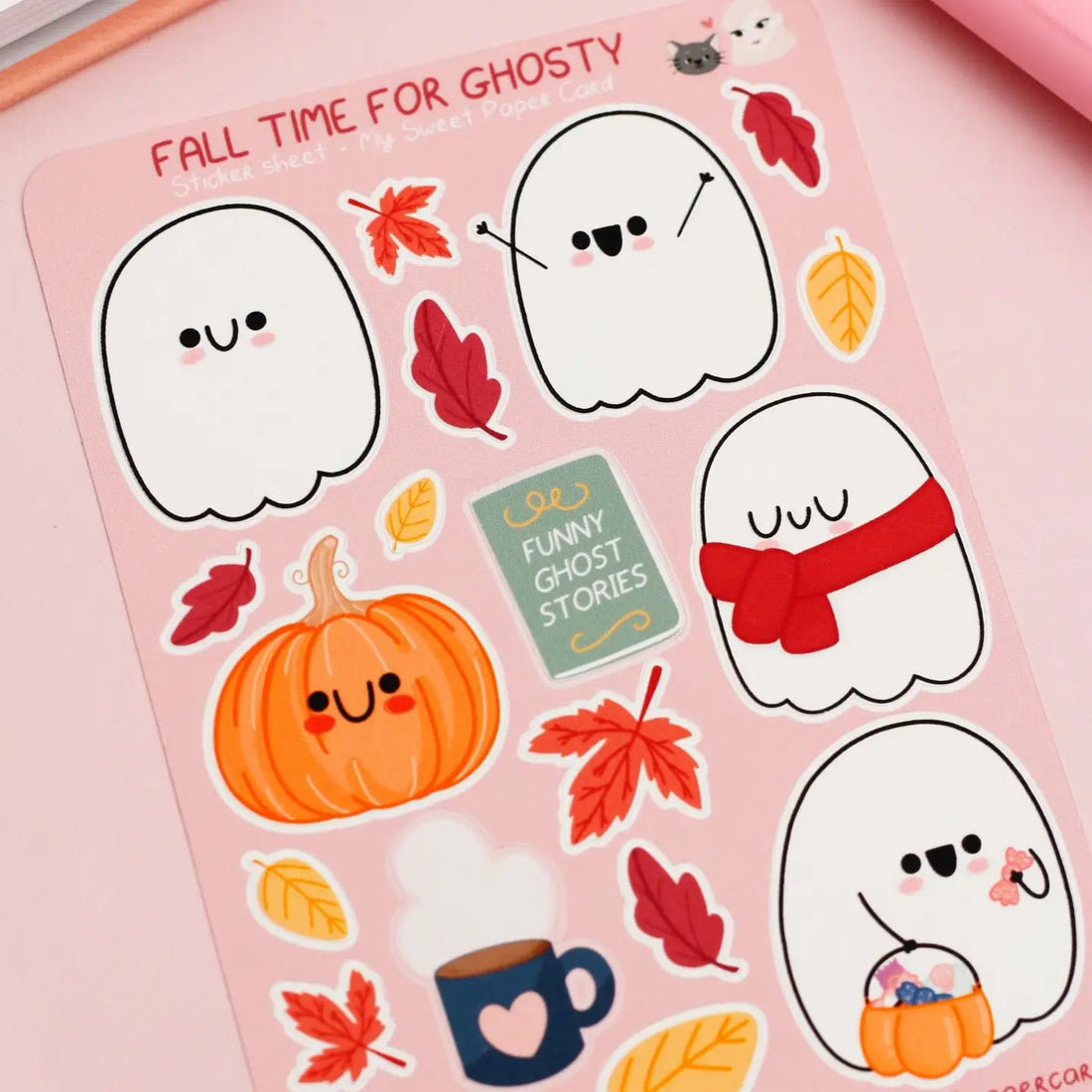 Stickers Fall Time For Ghosty