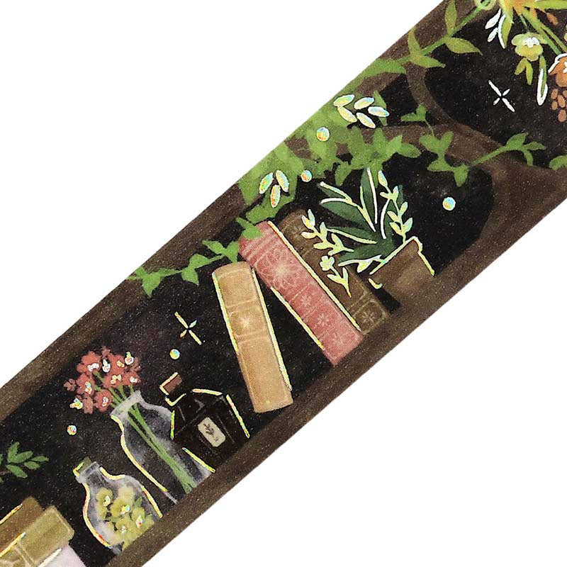 Washi Tape Foil Fantasy Bibliophile Botanical