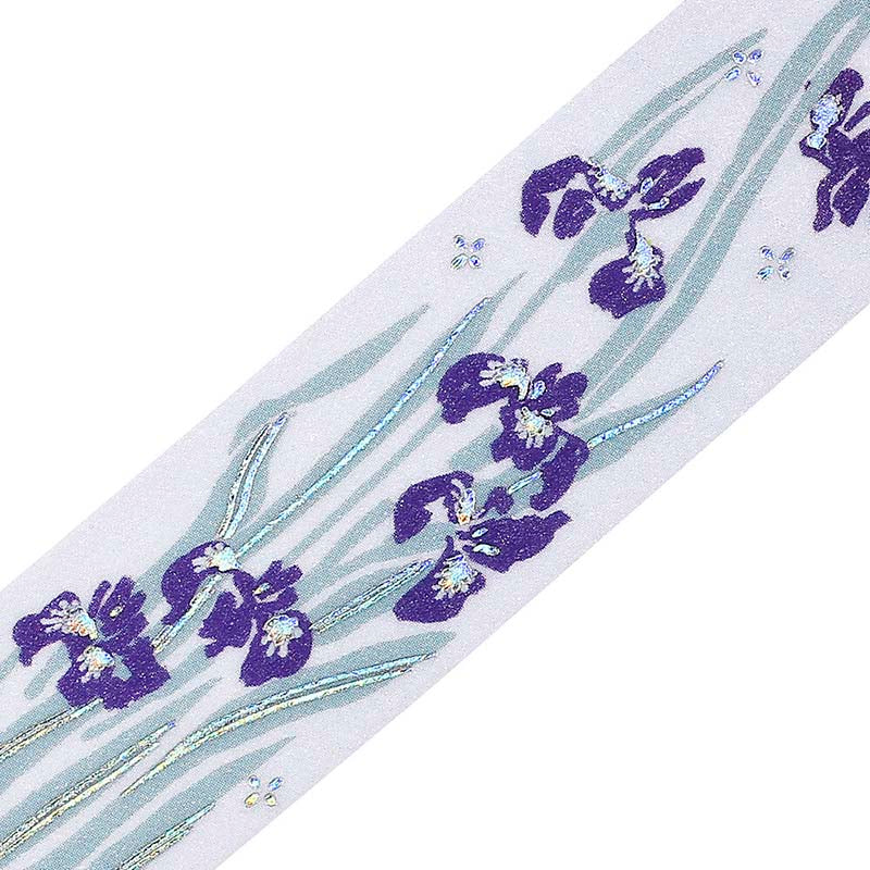 Washi Tape Foil Flower Grass Album Iris