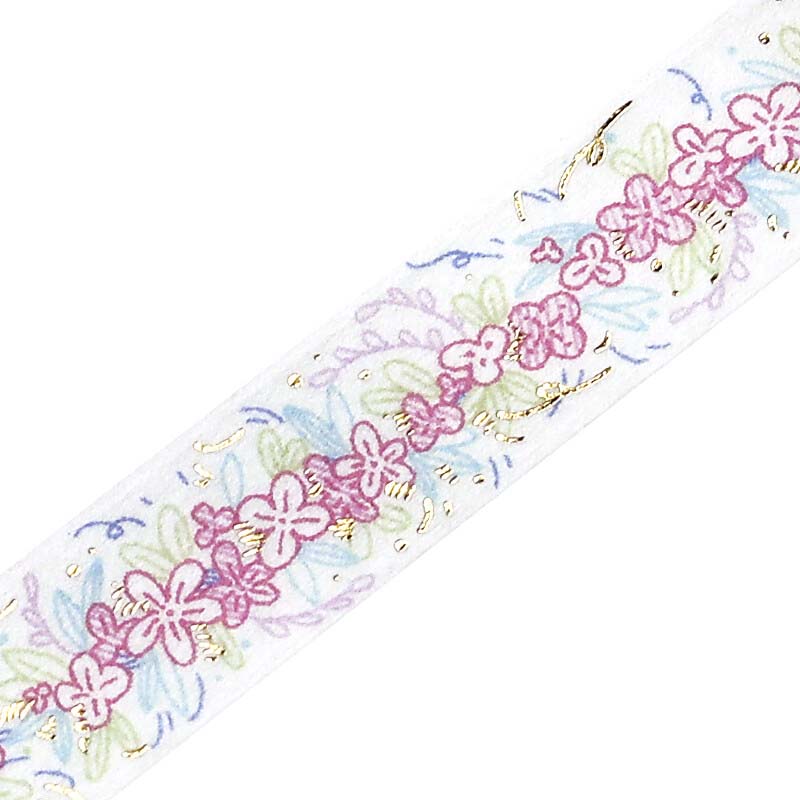 Washi Tape Foil Flower Line