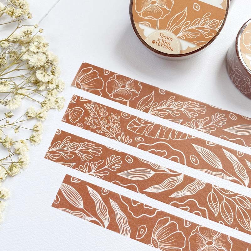 Washi Tape Flower Pattern