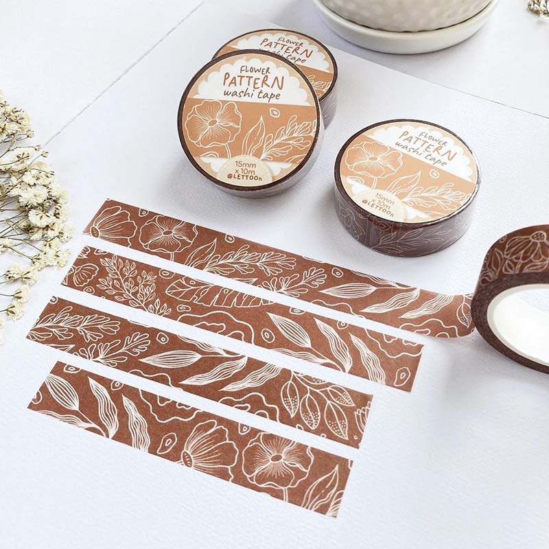 Washi Tape Flower Pattern