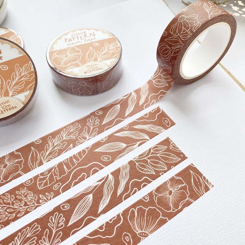 Washi Tape Flower Pattern