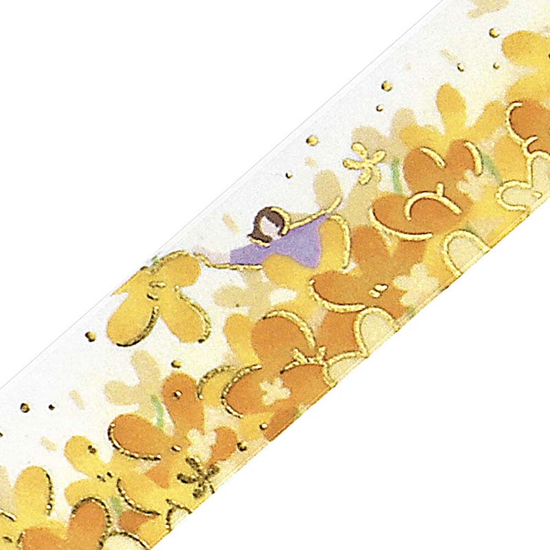 Washi Tape Foil Flower Story Floral Rain
