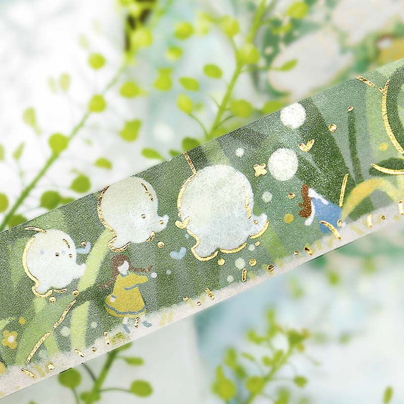 Washi Tape Foil Flower Story Lily Of The Valley