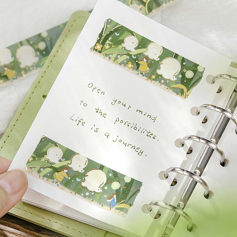 Washi Tape Foil Flower Story Lily Of The Valley