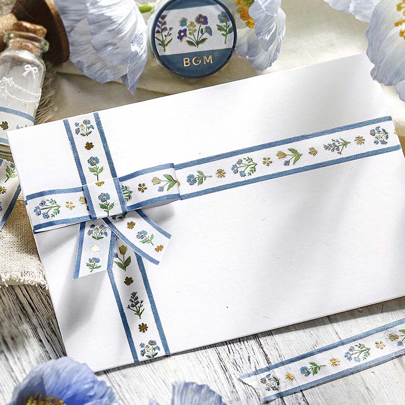 Washi Tape Foil Flower Ribbon