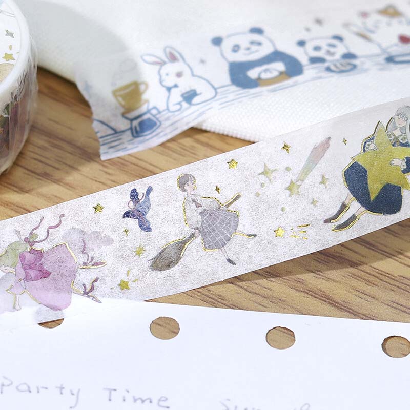 Washi Tape Foil Flying Girl
