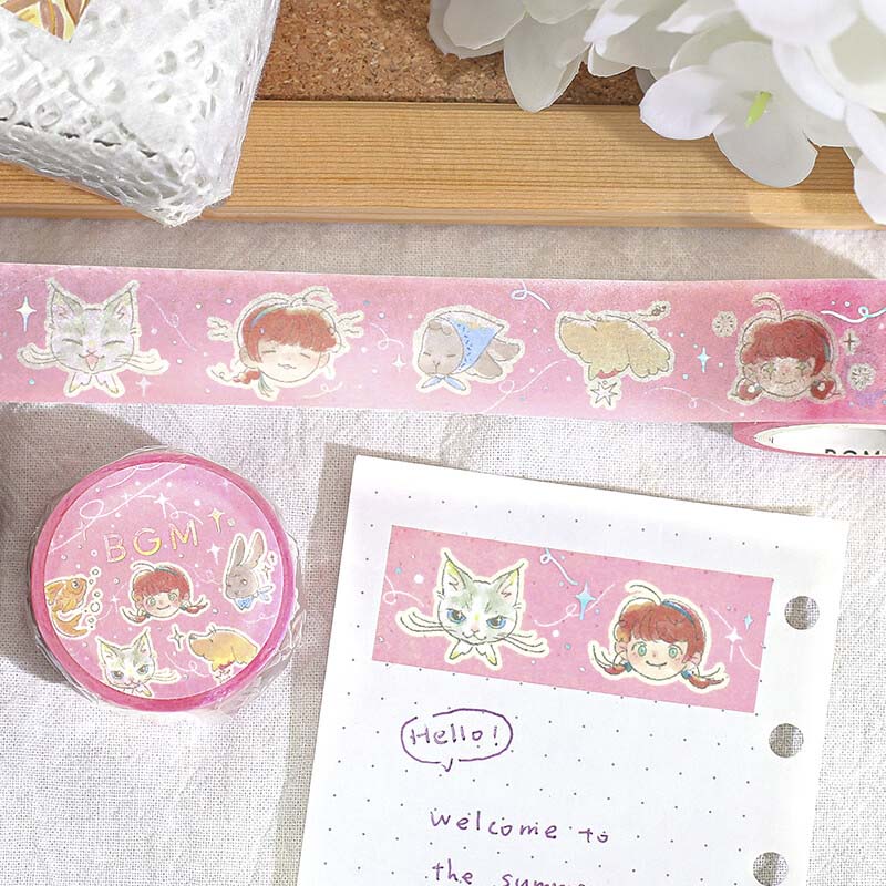 Washi Tape Foil Mysterious Journey Friends