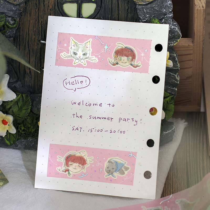 Washi Tape Foil Mysterious Journey Friends