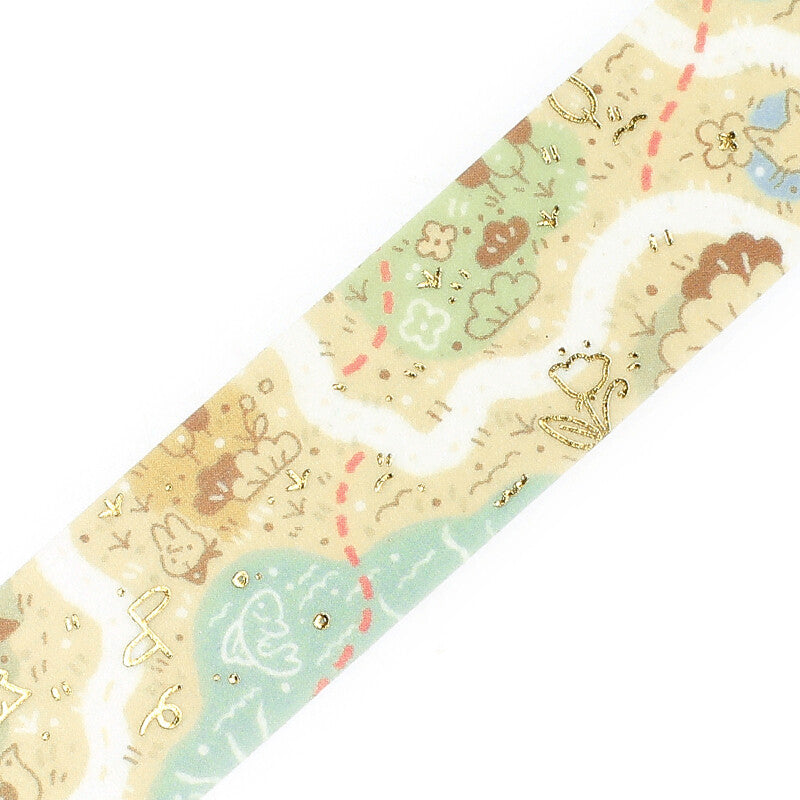 Washi Tape Foil Mysterious Journey Map