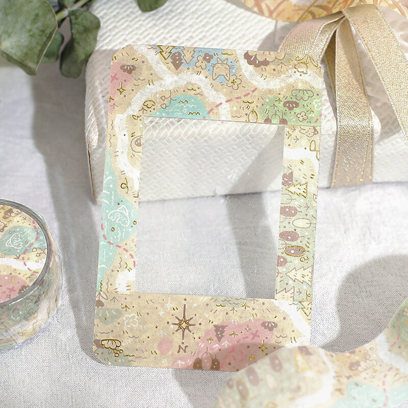 Washi Tape Foil Mysterious Journey Map