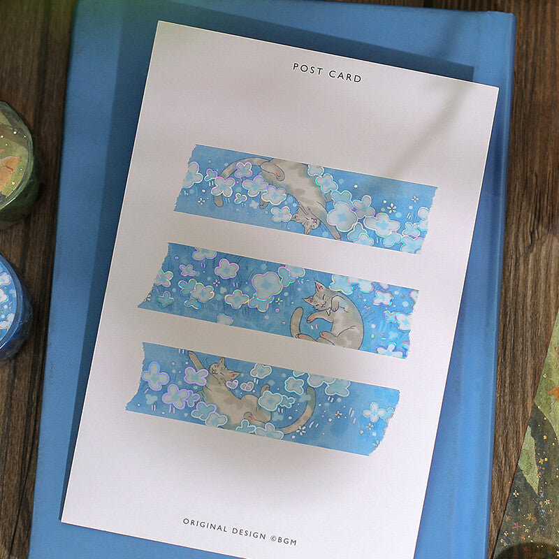 Washi Tape Foil Mysterious Journey Neko Land