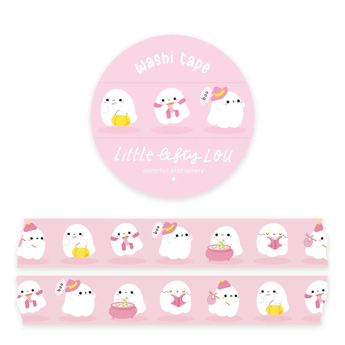 Washi Tape Ghosts Pink