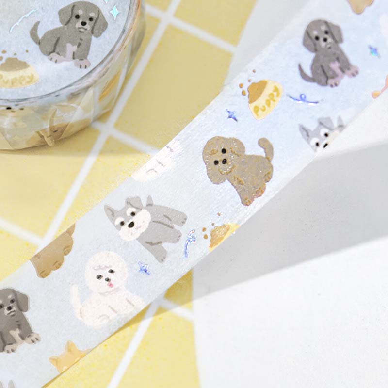 Washi Tape Foil I Love Dog