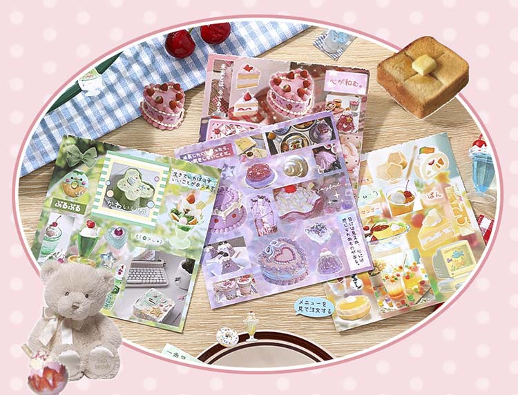 Librillo de Stickers Japanese Cuisine Colorful Times