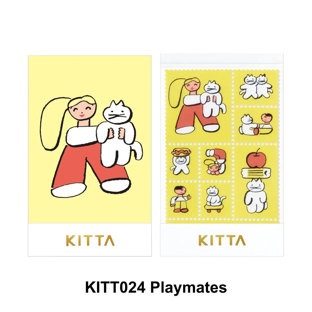 Pegatinas Sellos Precortados KITTA Clear Playmates
