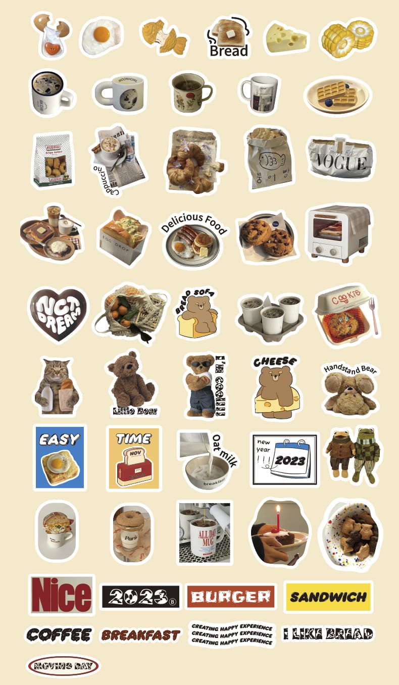 Stickers Life Projector Milk Coffee