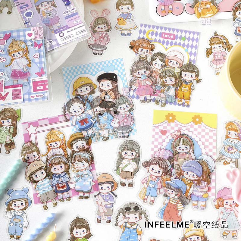 Stickers Little Beans Daily Outfits Sweet Girl