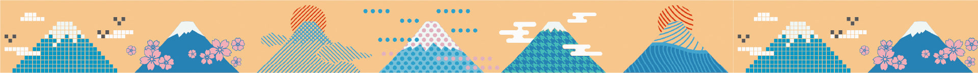 Washi Tape Mount Fuji Graphic