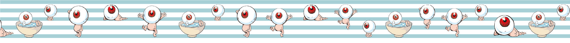 Washi Tape GeGeGe no Kitaro Eyeball Stripe