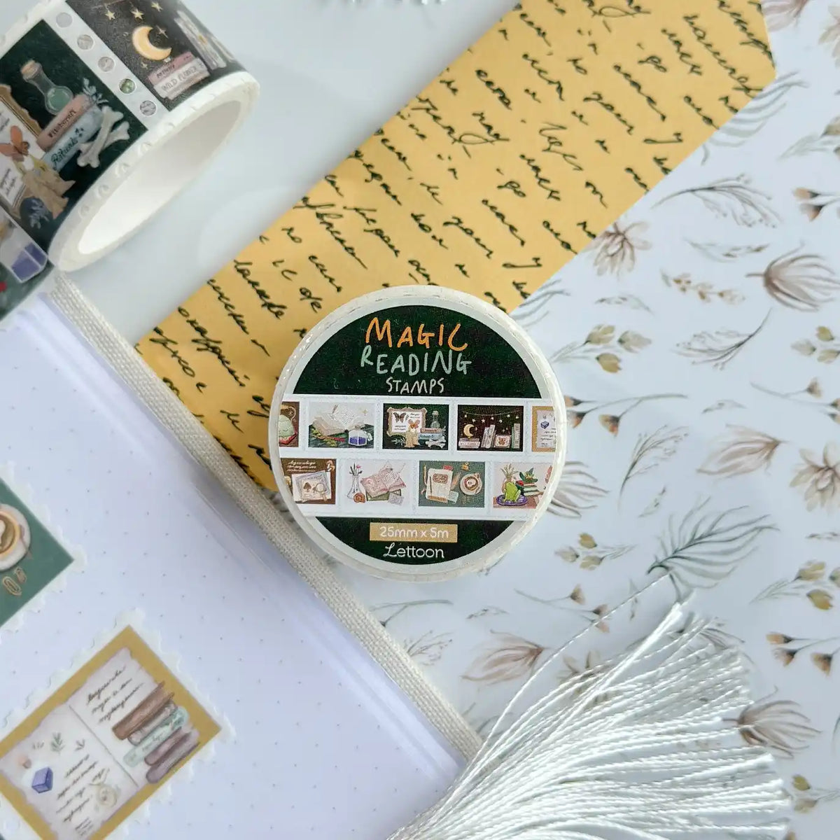 Washi Tape Magic Reading Stamps