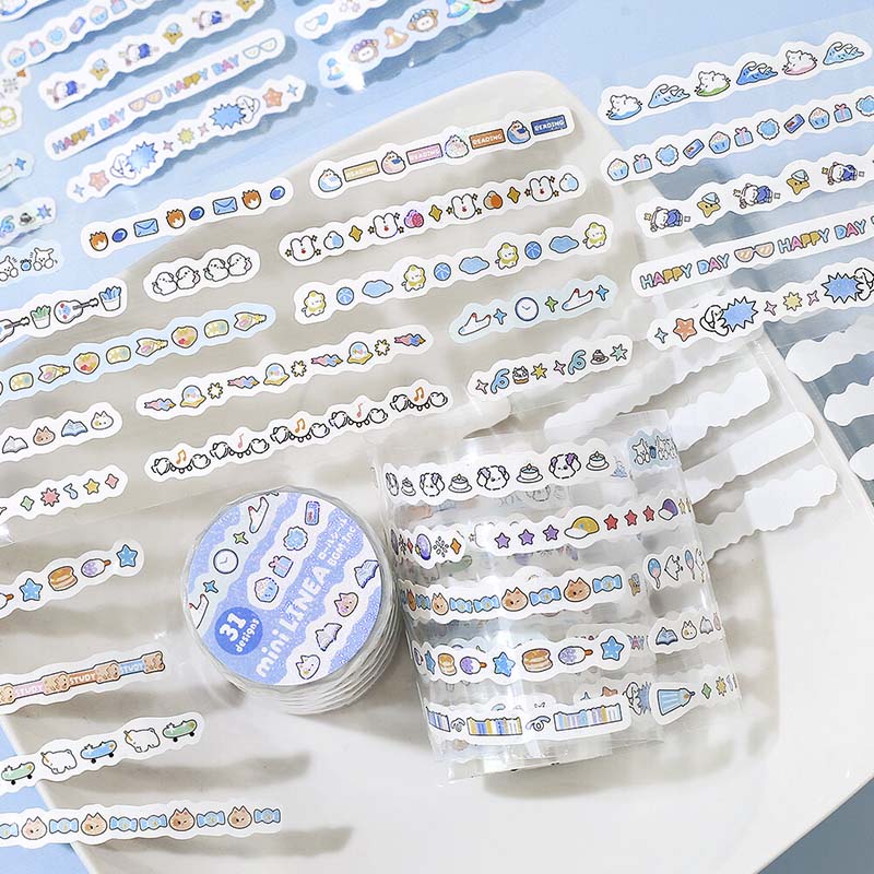Stickers en Rollo Mini Linea Pale Blue