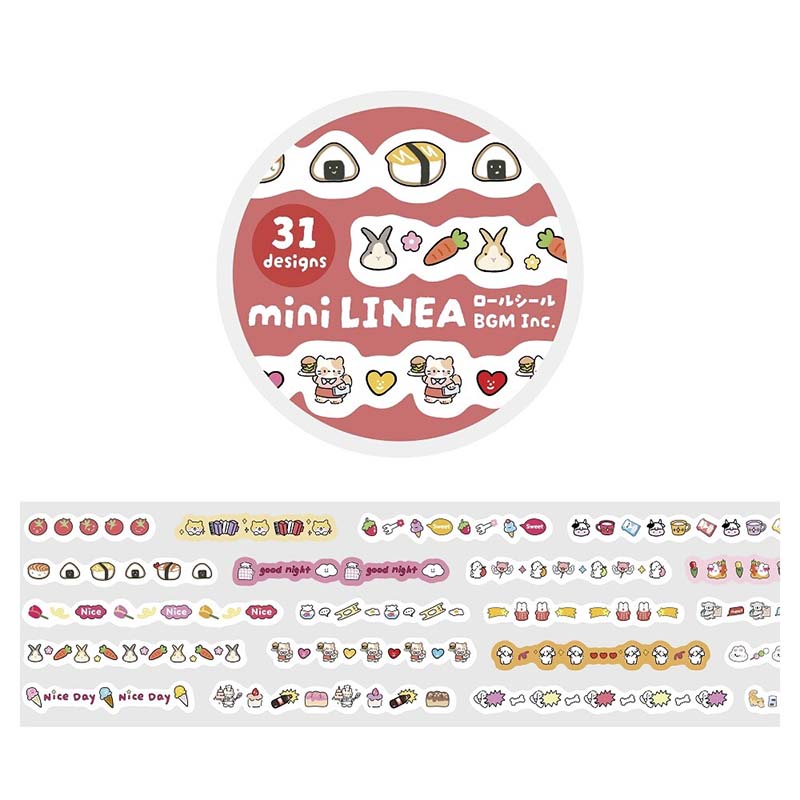 Stickers en Rollo Mini Linea Red