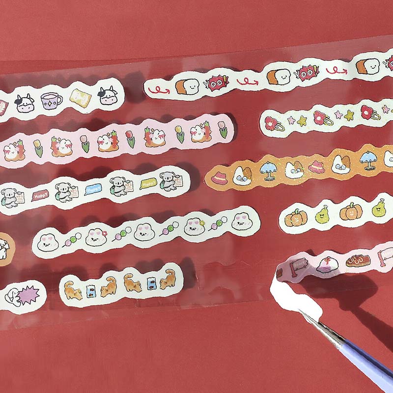 Stickers en Rollo Mini Linea Red