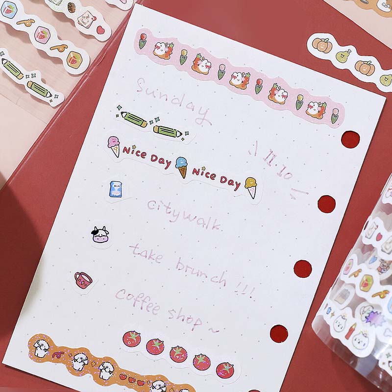 Stickers en Rollo Mini Linea Red